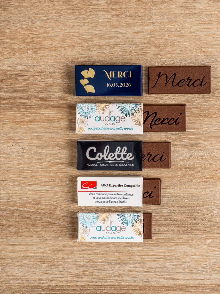 Le chocolat publicitaire qui se distribue facilement